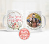 One loved grandma coffee mug with personalized photo option