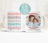 Mama retro coffee mug with personalized photo option
