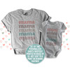 Mama and mini retro font matching shirt and bodysuit set for Mother's Day or anytime