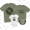 Father's Day grandpa dad baby musical theme three generation shirt gift set