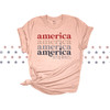 Fourth of July america unisex adult Tshirt