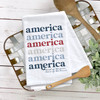 America Fourth of July patriotic tea towel