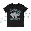 Triceratops dinosaur rawr any age birthday DARK Tshirt