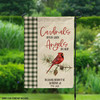 Cardinals appear when angels are near memorial garden flag