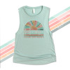 Bachelorette party sunkissed personalized bella 8803 muscle tank top