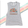 Summertime sunkissed bella 8803 muscle tank top