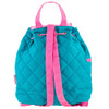 Butterfly blue QUILTED backpack by Stephen Joseph with personalized embroidery option