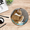 Have a pawtastic day photo round / circular mousepad