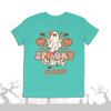 Halloween girl retro spooky vibes pumpkins ghost Tshirt
