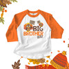Thanksgiving turkey big brother pregnancy announcement raglan shirt