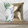 Flower girl proposal will you be my flower girl eucalyptus sequin pillowcase pillow