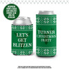 Christmas let's get blitzen ugly sweater holiday party personalized slim or regular size can coolie
