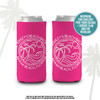 Bachelorette party beach bach personalized can coolies