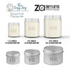 Cozy home zip code hometown  soy blend wax candle