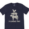 I'd smoke that funny meat smoker barbecue pitmaster DARK Tshirt