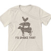 I'd smoke that funny meat smoker barbecue pitmaster Tshirt