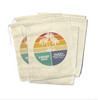 Tropical beach palm trees bachelorette party hangover recovery bag with content option