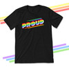 Proud rainbow pride DARK Tshirt