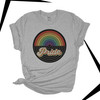 Pride retro groovy rainbow record unisex Tshirt