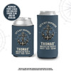 Bachelor party let's get shipfaced personalized slim or regular size can coolies