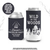 Bachelor party wild in the woods personalized slim or regular size can coolies