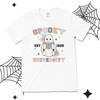 Halloween teacher spooky university unisex adult Tshirt