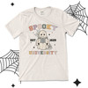 Halloween teacher spooky university unisex adult Tshirt