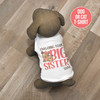 Big sister to be puppy dog pregnancy announcement personalized dog Tshirt