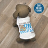Big brother to be puppy dog pregnancy announcement personalized dog Tshirt