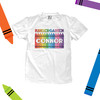 Student kindergarten or any grade crayon rainbow personalized Tshirt