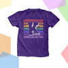 Student kindergarten rainbow repeat personalized DARK Tshirt