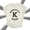 Teacher squad distressed number and lettering any grade team Tshirt