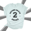 Teacher squad distressed number and lettering any grade team Tshirt