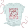 Valentine heart xoxo groovy text Tshirt