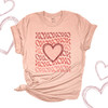 Valentine heart xoxo groovy text Tshirt