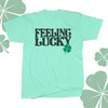 St. Patrick's Day feeling lucky clover Tshirt