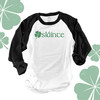 St. Patrick's Day sláinte clover unisex adult raglan shirt