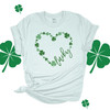 St. Patrick's Day lucky shamrock heart unisex Tshirt