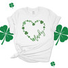 St. Patrick's Day lucky shamrock heart unisex Tshirt