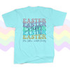Easter teacher happy easter groovy text personalized Tshirt