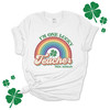 St. Patrick's Day one lucky teacher rainbow personalized Tshirt