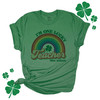St. Patrick's Day one lucky teacher rainbow personalized Tshirt