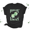 St. Patrick's Day feelin' lucky clover dice DARK Tshirt