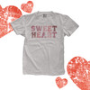 Valentine's Day sweetheart distressed athletic text youth Tshirt