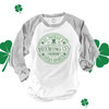 St. Patrick's lucky spirits unisex adult raglan shirt