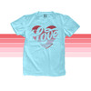 Valentine love striped heart personalized Tshirt