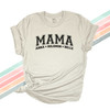 Mama athletic font personalized unisex adult Tshirt 