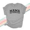 Mama athletic font personalized unisex adult Tshirt 