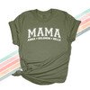 Mama athletic font personalized unisex adult DARK Tshirt 