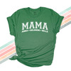 Mama athletic font personalized unisex adult DARK Tshirt 